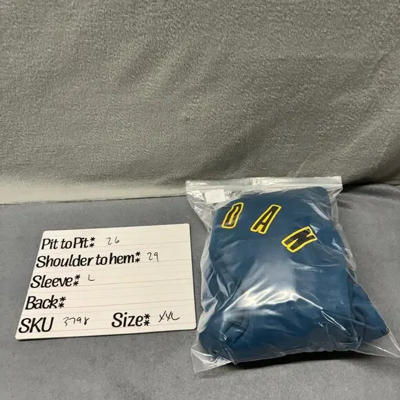 Air Jordan Hoodie Flight MVP #23 Blue Pullover Michael Jordan Mens XXL Nike - Picture 10 of 10